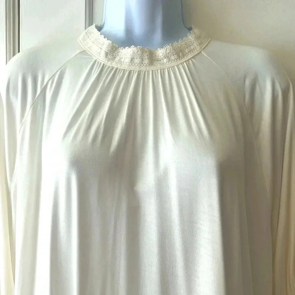 Lauren Ralph Lauren Lace Top Women’s XXL/TTG Ivory Blouse Cottage Core Coastal - Picture 4 of 17